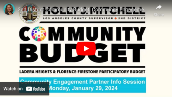 2nd District Community Budget - Community Engagement Partner