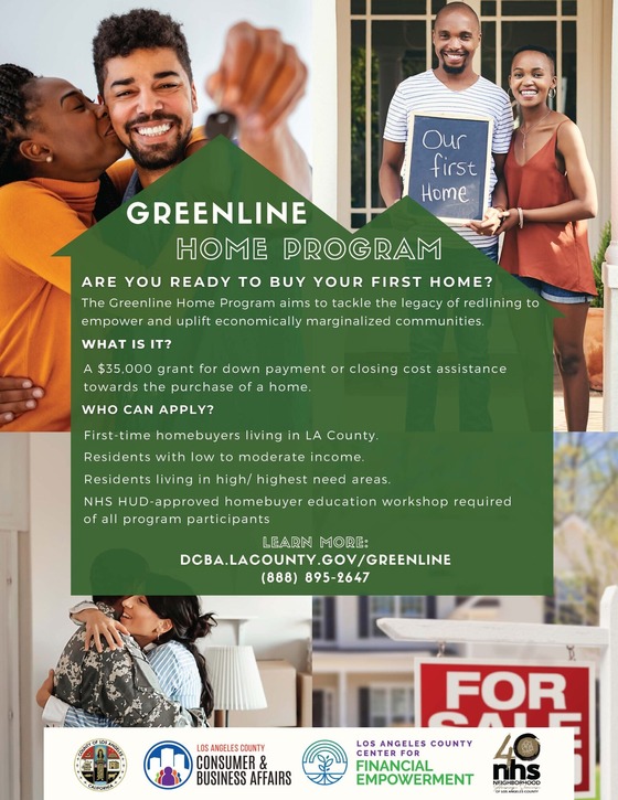 Greenline Home Program - Grants for first-time homebuyers