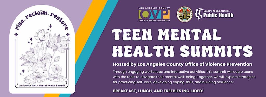 Teen Mental Health Summits