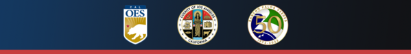 California Office of Emergency Services, County of Los Angeles and City of Rancho Palo Verdes Logo Header 