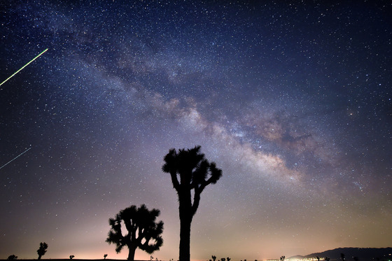 View of Milky Way Arch from Antelope Valley Desert