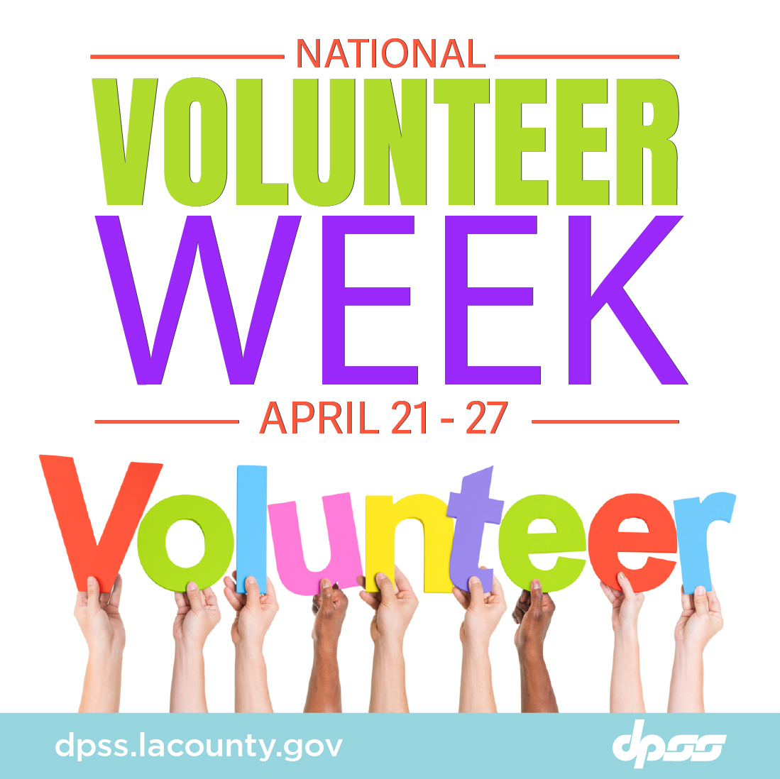 CELEBRATE SERVICE DURING NATIONAL VOLUNTEER WEEK