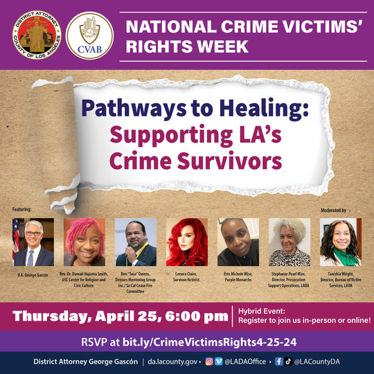 Join Da Gascón And Ladas Crime Victims Advisory Board On 425 2354