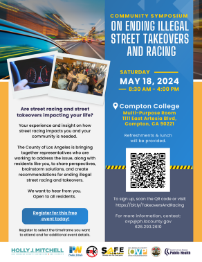 Community Symposium on Ending Illegal Street Takeovers and Racing