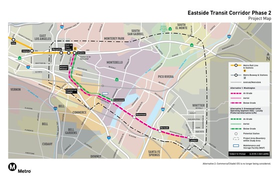 Eastside Extension Map