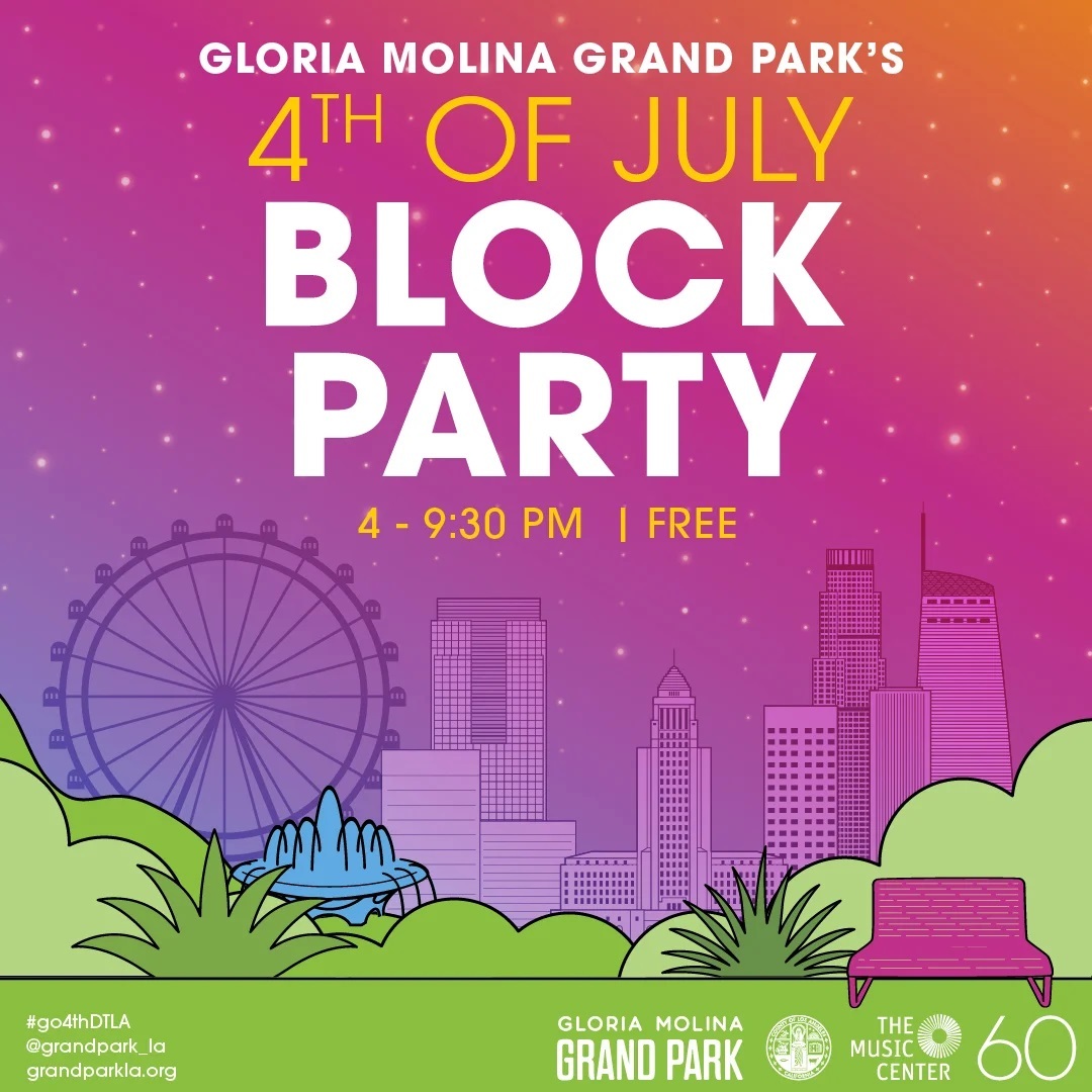 Grand Park 4th of July Block Party flyer