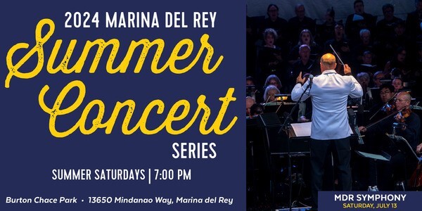 2024 Marina del Rey Summer Concert Series flyer