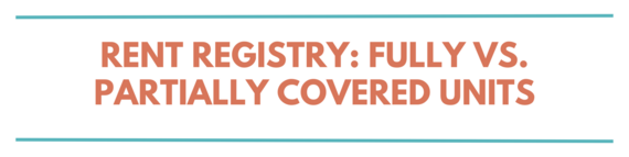 Rent Registry: Fully vs. Partially Covered Units