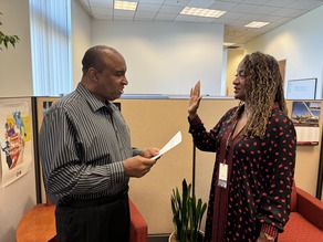 Supervisor Mitchell Officially Takes Oath to Serve on the California Film Commission