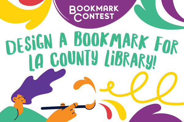 Library bookmark contest flyer