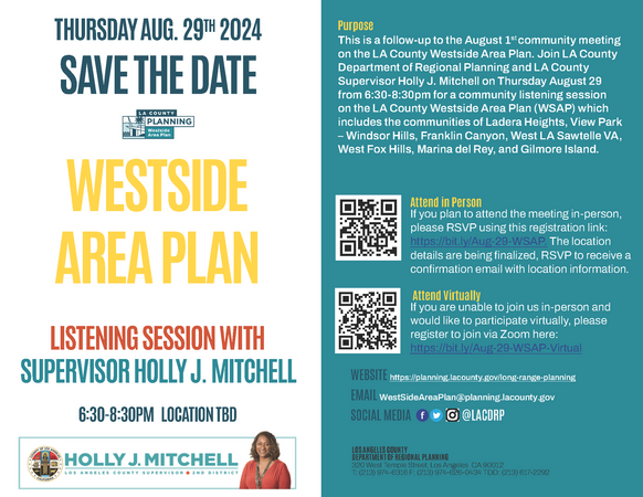 Westside Area Plan Community Meeting