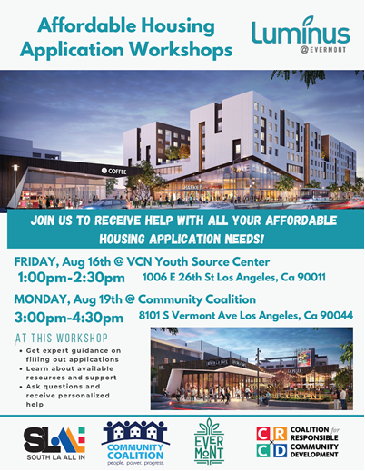 Affordable Housing Application Workshops