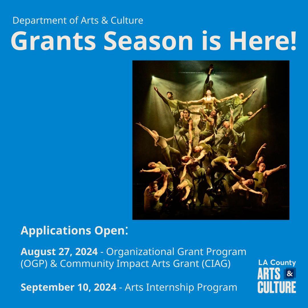 Arts and Culture Grants Open flyer