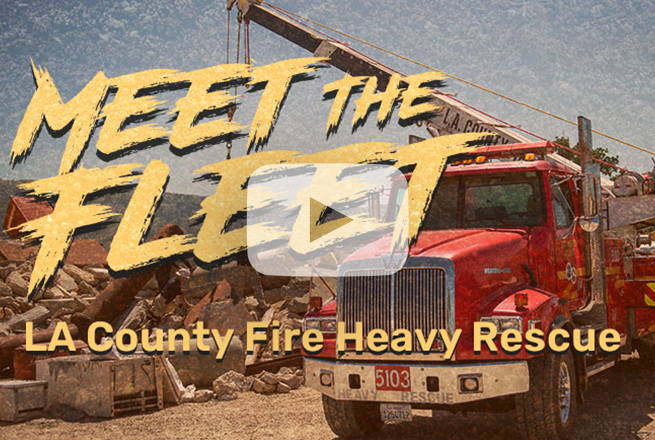 Meet the Fleet Heavy Rescue truck banner