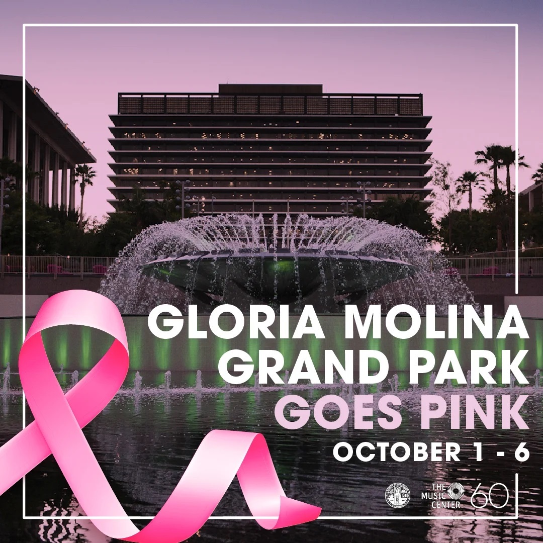 Gloria Molina Grand Park Goes Pink banner