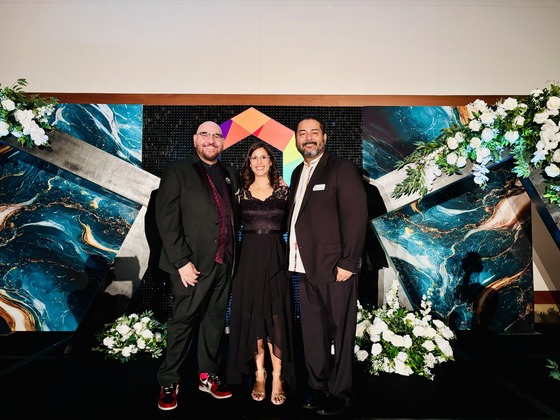 Frank Guzman and Monica Lomeli at Pride Gayla