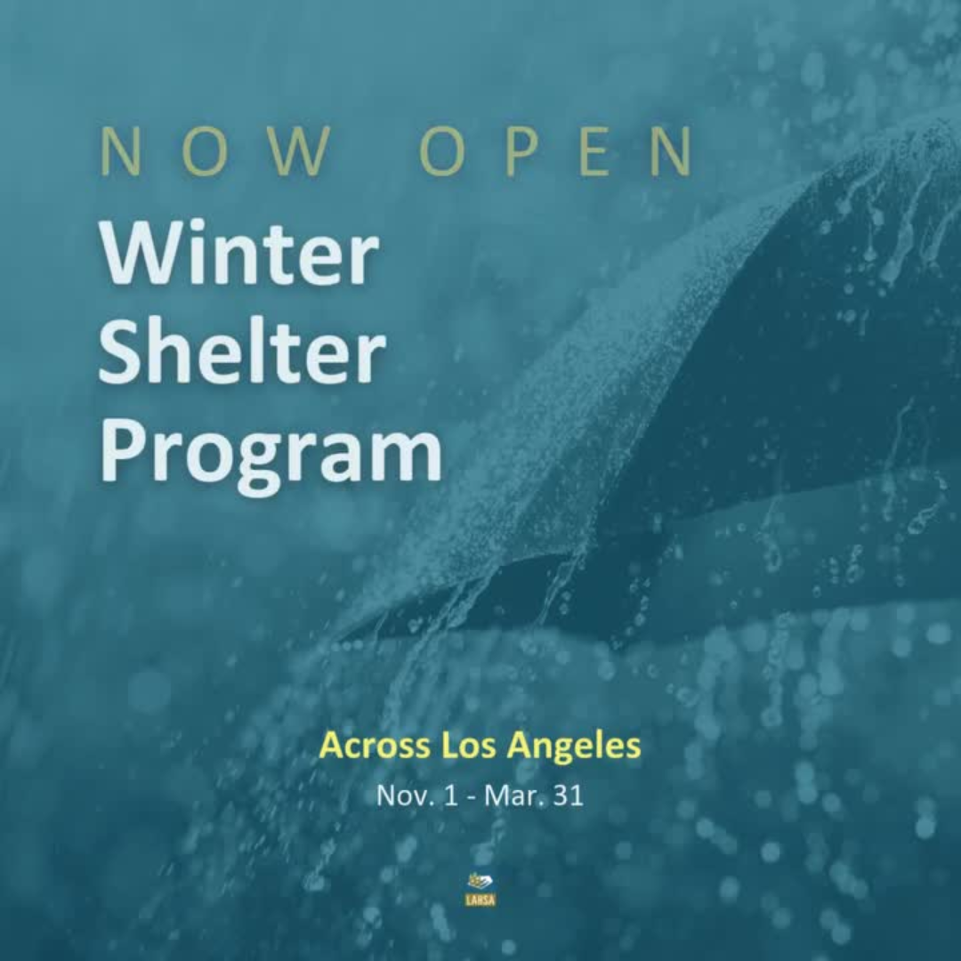 LAHSA Winter Shelters