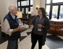 Staff Deliver a Project CARE gift