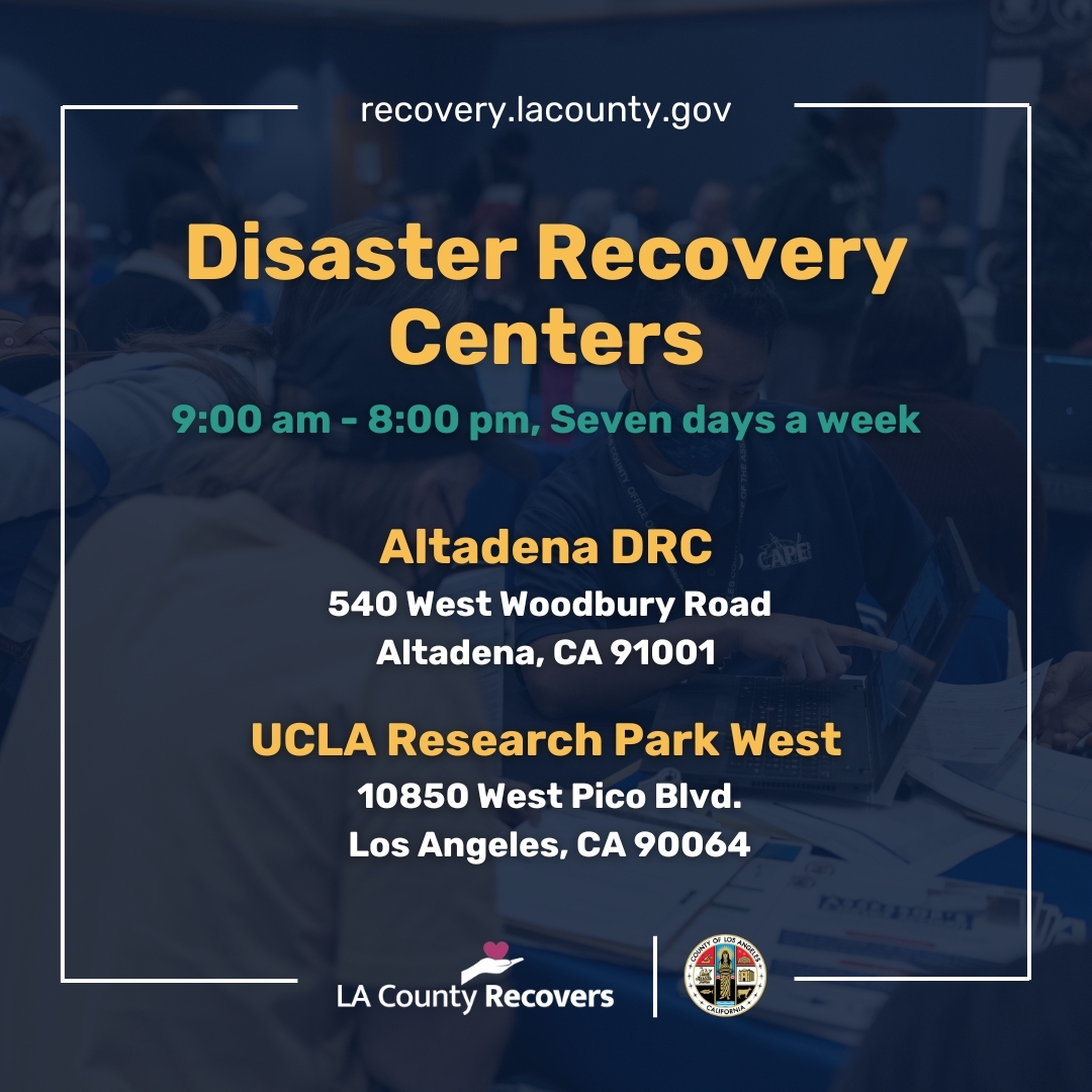 Disaster Recovery Center Locations Feb 1