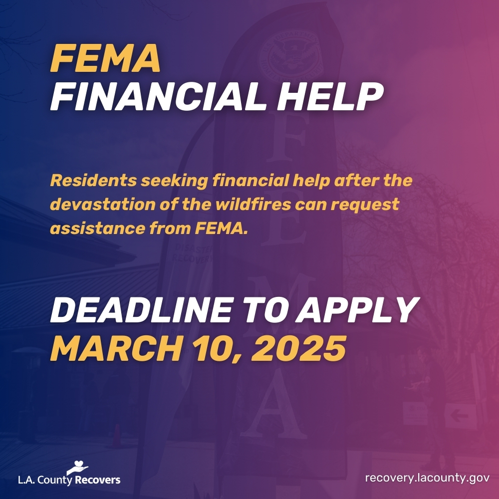 FEMA Deadline to Apply: March 10, 2025