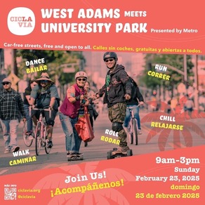 CICLAVIA: WEST ADAMS MEETS UNIVERSITY PARK