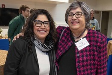 Loma Alta Park Announcement Parks Director Norma Edith García-Gonzalez with Dr. Laura Trejo