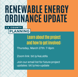 Renewable Energy Ordinance Update