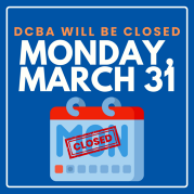 DCBA Closed Monday, March 31. We will reopen Tuesday, April 1.