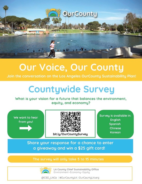 Los Angeles OurCounty Sustainability Plan Survey