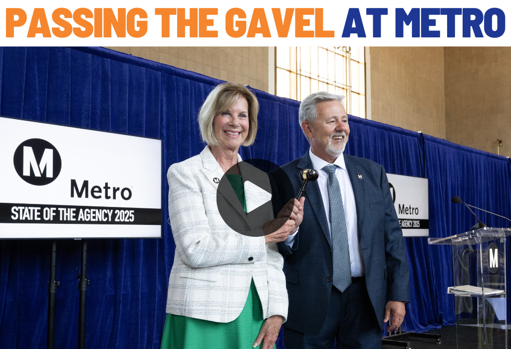 Passing the gavel at Metro