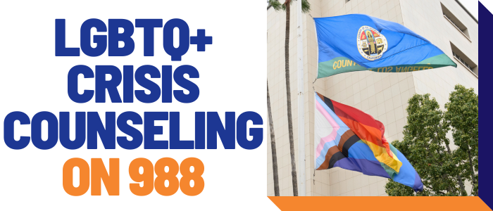 LGBTQ+ crisis counseling on 988