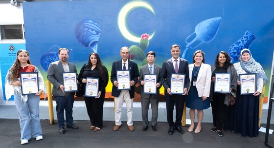 First District presents scroll at Muslim Mural Reveal