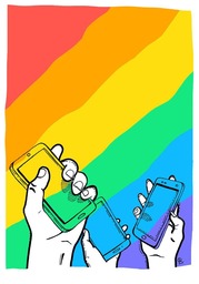 LGBTQ phone image