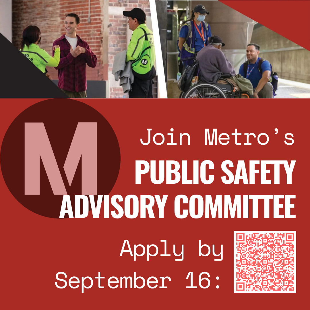 Join Metro’s Public Safety Advisory Committee