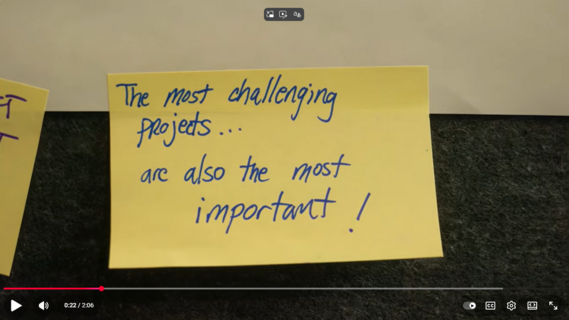 The most challenging projects...are also the most important!