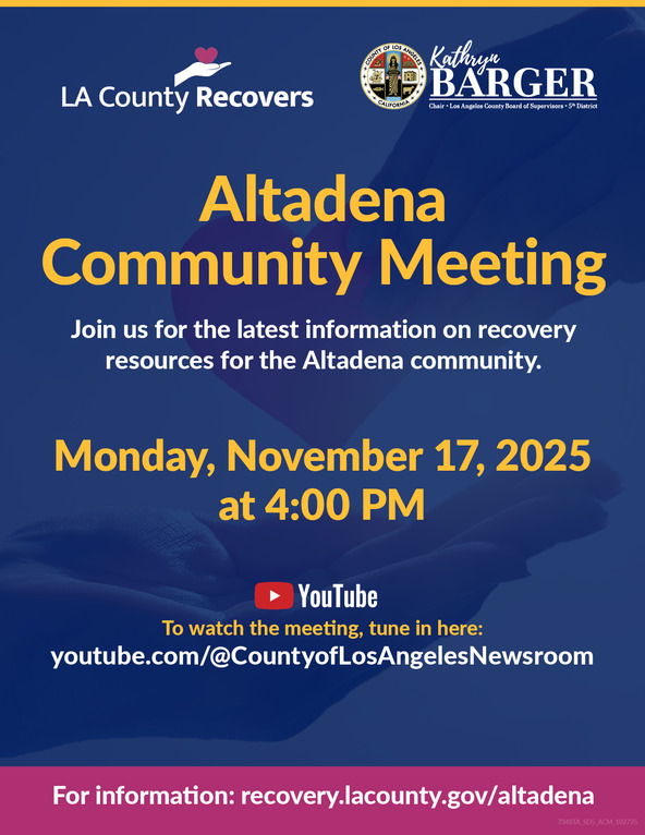 Altadena Community Meeting