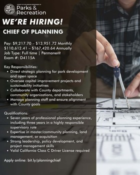 LA County Parks & Recreation: Chief of Planning