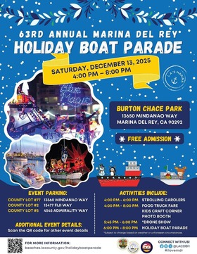 63rd Annual Marina del Rey Holiday Boat Parade