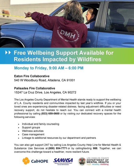 Woman wearing a jacket is pointing and instructing a woman who is sitting in her vehicle and information on the flyer