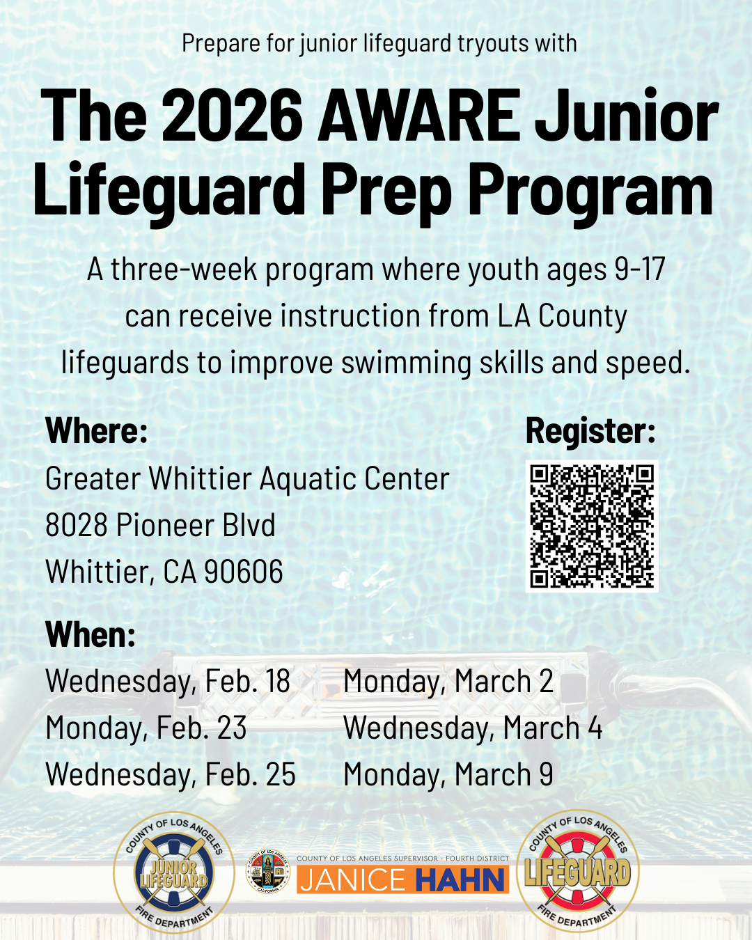 Aware Junior Lifeguard Prep Program