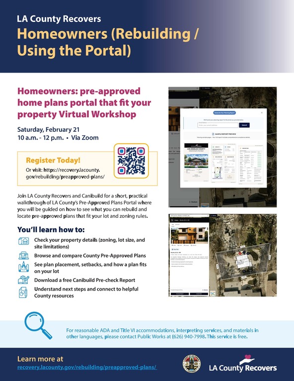 Homeowners Rebuilding Workshop