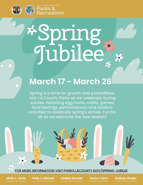 Basket with eggs, carrot, eggs, bunny ears, clouds, and flowers