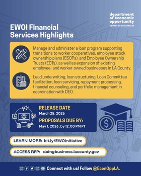 LA County Department of Economic Opportunity is Seeking a Financial Services Provider
