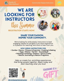 LA County Parks Summer Instructors 