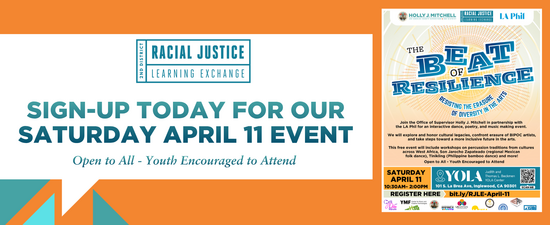 Upcoming Racial Justice Learning Exchange Event