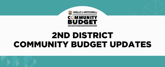 2nd District Community Budget Update