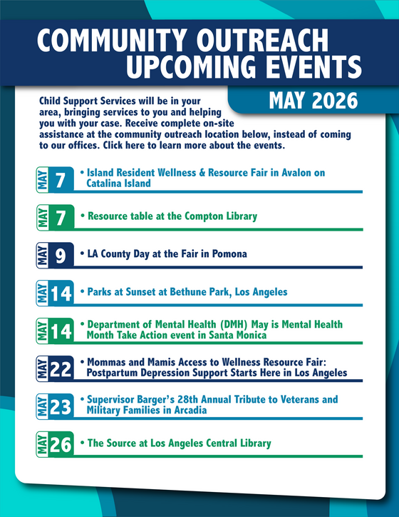 May Outreach Calendar