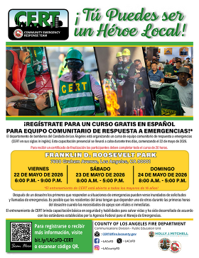 Florence-Firestone: CERT Basic Training in Spanish Flyer