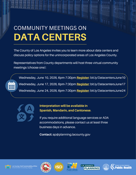 Community Meetings on Data Centers