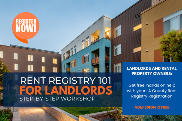 Rent Registry 101 for Landlords Workshops